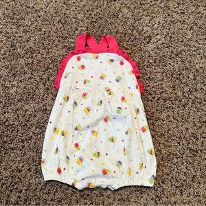 La Luna Baby Romper with Snowballs